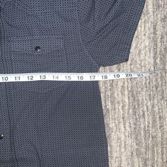 PD&C Boy’s Size 8 Black Pattern Pearl Snaps 100% Cotton Button Down Shirt Top‎ - Picture 3 of 5